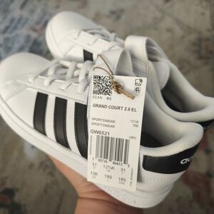 adidas Kids Grand Court 2.0 EL White/Black Sneakers